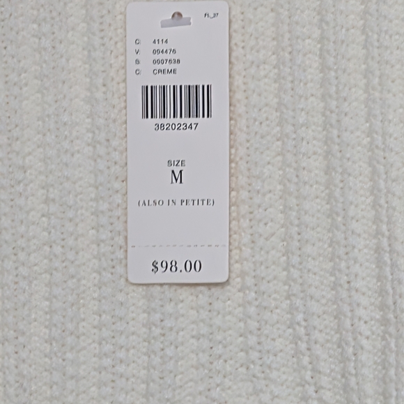 Anthropologie Elegant Cream Cold Shoulder Sweater.. Gorgeous - Picture 2 of 2